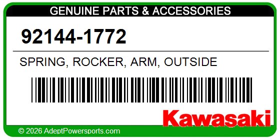Kawasaki 92144-1772 Spring, Rocker, Arm, Outside