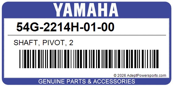 Yamaha 54G-2214H-01-00 Shaft, Pivot, 2