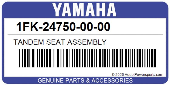 Yamaha 1FK-24750-00-00 Tandem Seat Assembly