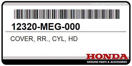 Honda 12320-MEG-000 Cover, Rr., Cyl, Hd