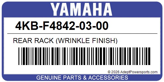 Yamaha 4KB-F4842-03-00 Rear Rack (Wrinkle Finish)