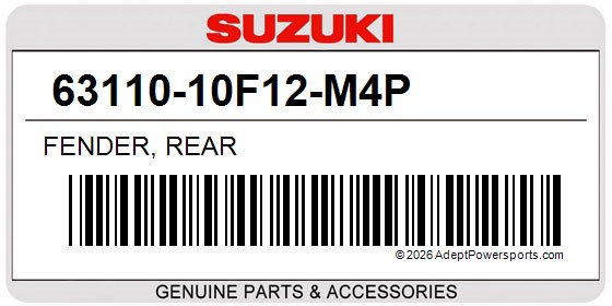 Suzuki 63110-10F12-M4P Fender, Rear