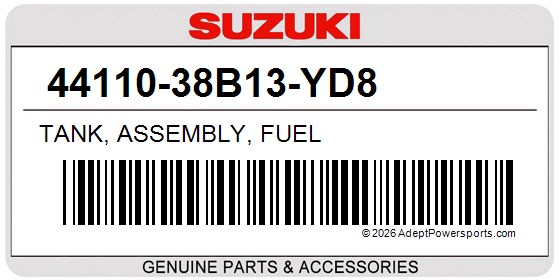 Suzuki 44110-38B13-YD8 Tank, Assembly, Fuel