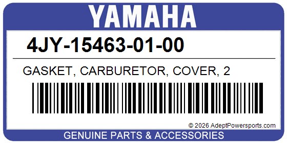 Yamaha 4JY-15463-01-00 Gasket, Carburetor, Cover, 2