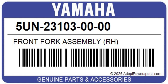 Yamaha 5UN-23103-00-00 Front Fork Assembly (Rh)