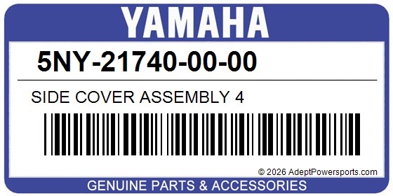 Yamaha 5NY-21740-00-00 Side Cover Assembly 4