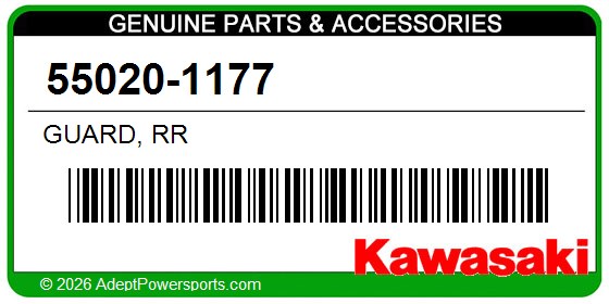 Kawasaki 55020-1177 Guard, Rr