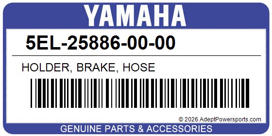 Yamaha 5EL-25886-00-00 Holder, Brake, Hose