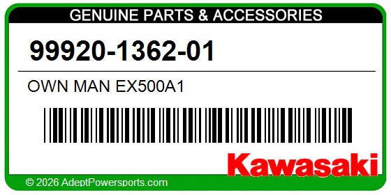Kawasaki 99920-1362-01 Own Man Ex500a1