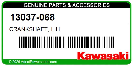 Kawasaki 13037-068 Crankshaft, L.H