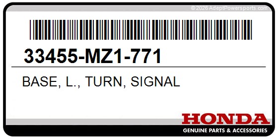 Honda 33455-MZ1-771 Base, L., Turn, Signal