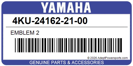 Yamaha 4KU-24162-21-00 Emblem 2