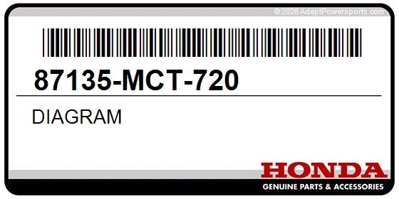 Honda 87135-MCT-720 Diagram