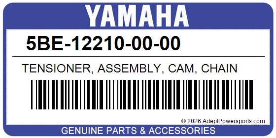 Yamaha 5BE-12210-00-00 Tensioner, Assembly, Cam, Chain