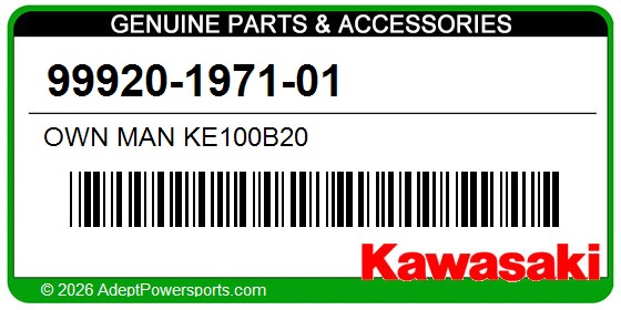 Kawasaki 99920-1971-01 Own Man Ke100b20