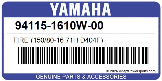 Yamaha 94115-1610W-00 Tire (150/80-16 71H D404f)