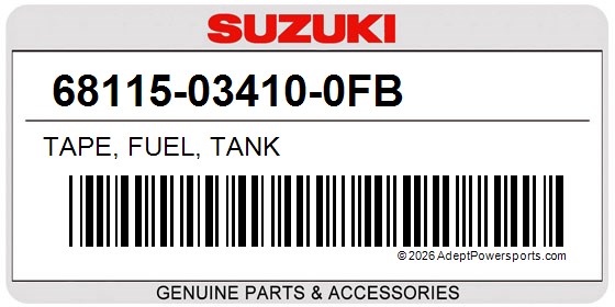 Suzuki 68115-03410-0FB Tape, Fuel, Tank