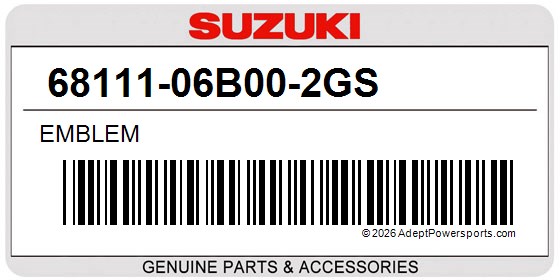 Suzuki 68111-06B00-2GS Emblem
