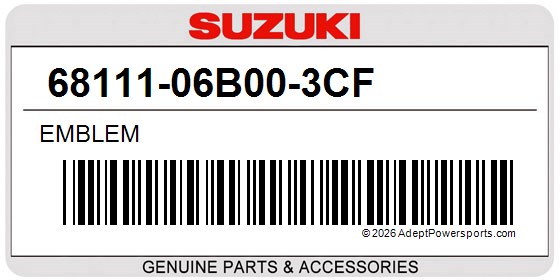 Suzuki 68111-06B00-3CF Emblem