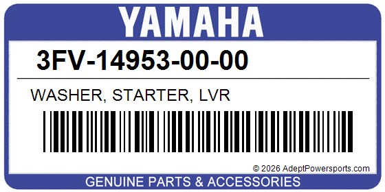 Yamaha 3FV-14953-00-00 Washer, Starter, Lvr