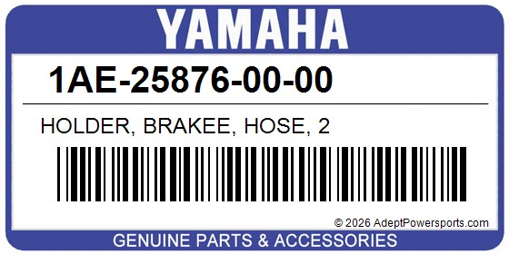 Yamaha 1AE-25876-00-00 Holder, Brakee, Hose, 2