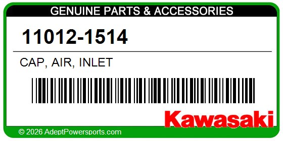Kawasaki 11012-1514 Cap, Air, Inlet