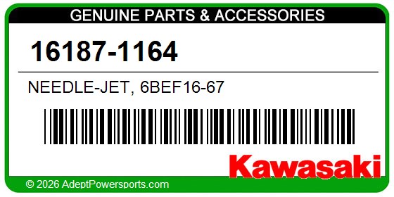 Kawasaki 16187-1164 Needle-Jet, 6Bef16-67