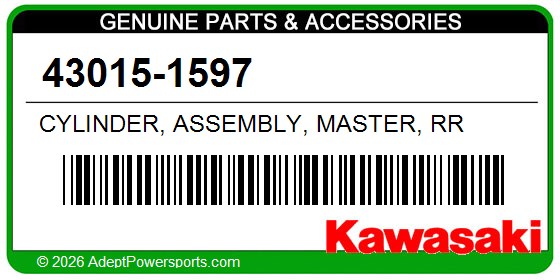 Kawasaki 43015-1597 Cylinder, Assembly, Master, Rr