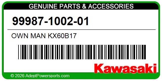 Kawasaki 99987-1002-01 Own Man Kx60b17