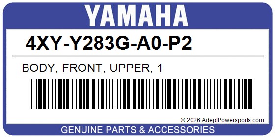 Yamaha 4XY-Y283G-A0-P2 Body, Front, Upper, 1