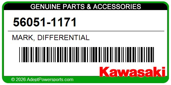 Kawasaki 56051-1171 Mark, Differential