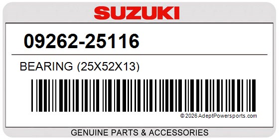 Suzuki 09262-25116 Bearing (25X52x13)