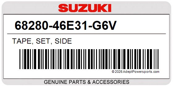 Suzuki 68280-46E31-G6V Tape, Set, Side