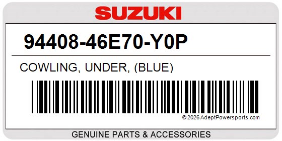 Suzuki 94408-46E70-Y0P Cowling, Under, (Blue)