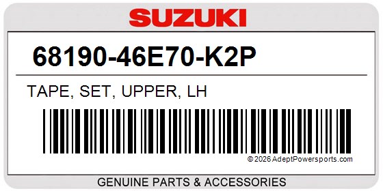 Suzuki 68190-46E70-K2P Tape, Set, Upper, Lh