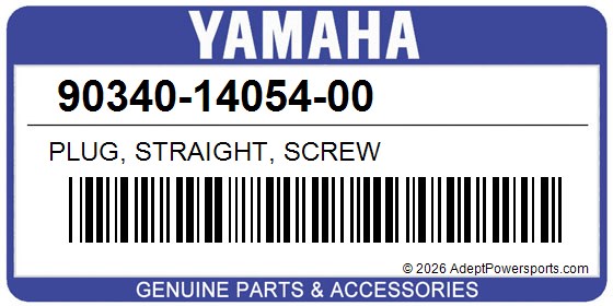 Yamaha 90340-14054-00 Plug, Straight, Screw
