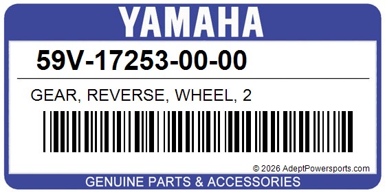 Yamaha 59V-17253-00-00 Gear, Reverse, Wheel, 2