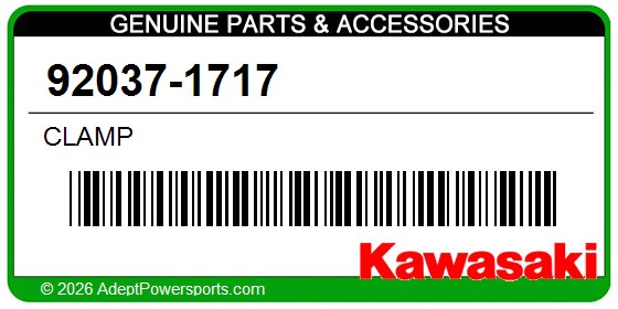 Kawasaki 92037-1717 Clamp