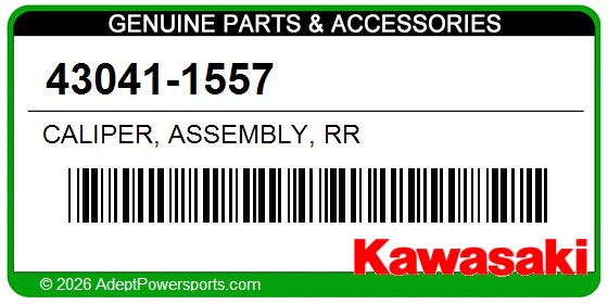 Kawasaki 43041-1557 Caliper, Assembly, Rr