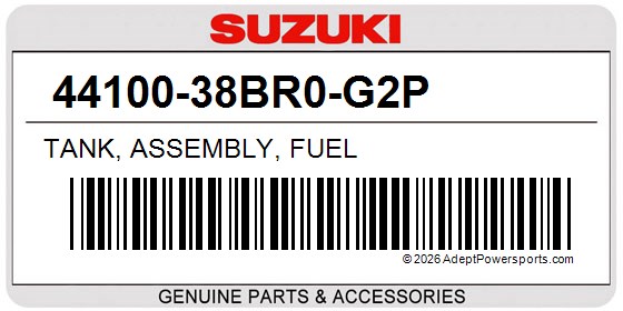 Suzuki 44100-38BR0-G2P Tank, Assembly, Fuel