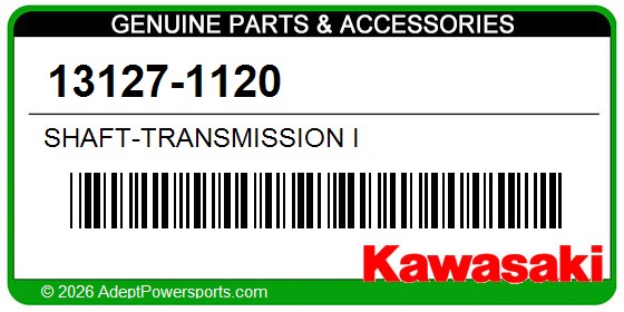 Kawasaki 13127-1120 Shaft-Transmission I