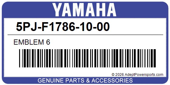 Yamaha 5PJ-F1786-10-00 Emblem 6