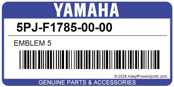 Yamaha 5PJ-F1785-00-00 Emblem 5