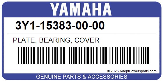 Yamaha 3Y1-15383-00-00 Plate, Bearing, Cover