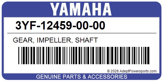 Yamaha 3YF-12459-00-00 Gear, Impeller, Shaft