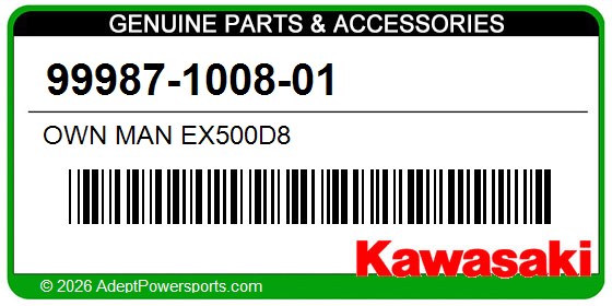 Kawasaki 99987-1008-01 Own Man Ex500d8