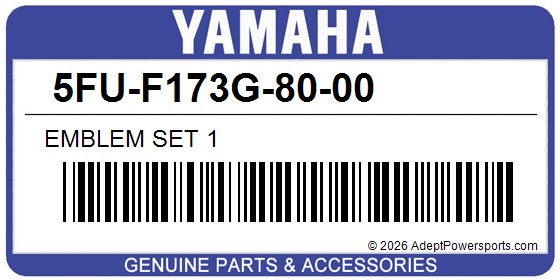 Yamaha 5FU-F173G-80-00 Emblem Set 1