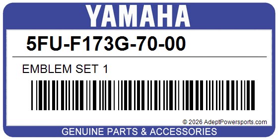 Yamaha 5FU-F173G-70-00 Emblem Set 1