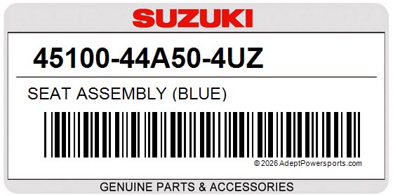 Suzuki 45100-44A50-4UZ Seat Assembly (Blue)