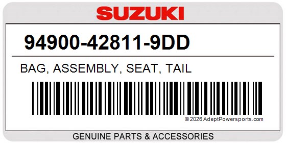 Suzuki 94900-42811-9DD Bag, Assembly, Seat, Tail